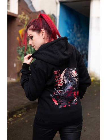 Détail du visuel sweat japonais Blue Raven Sakura
