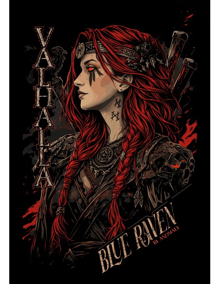 Sweat Blue Raven Sköll Freya