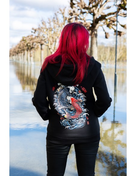 Sweat Japon Blue Raven Koï Blue Raven By Anomaly Sweat Japon Blue Raven Koï Blue Raven By Anomaly
