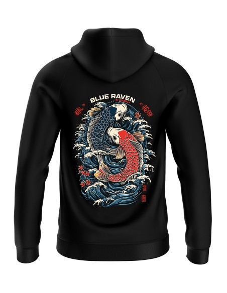 Sweat Japon Blue Raven Koï Blue Raven By Anomaly