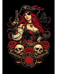 T-shirt Femme Blue Raven by Anomaly Pirate 2