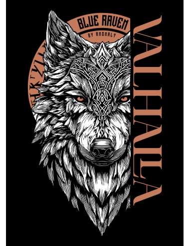 T-shirt Homme Blue Raven by Anomaly Sköll