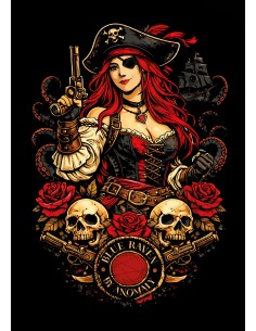 T-shirt Pirate Blue Raven 2