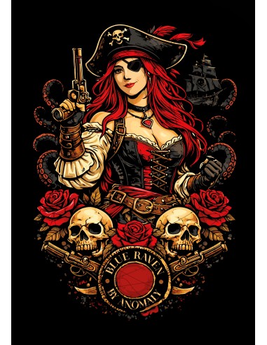T-shirt Blue Raven Pirate Anomaly