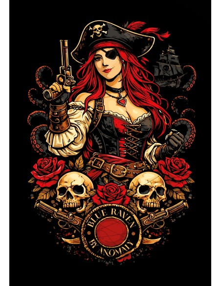T-shirt Blue Raven Pirate Anomaly T-shirt Blue Raven Pirate Anomaly