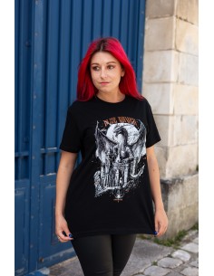 T-shirt gothique Blue Raven Dragon 2