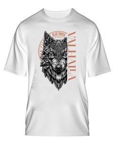 T-shirt gothique Blue Raven Sköll Blanc