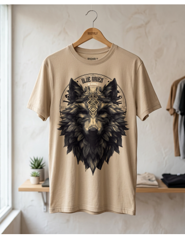 Détail du visuel t-shirt gothique Blue Raven Hati