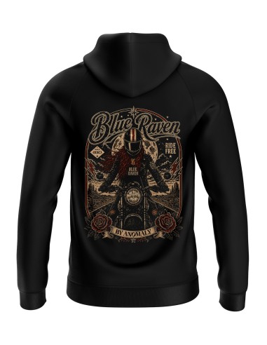Sweat Biker Blue Raven Moto Vintage