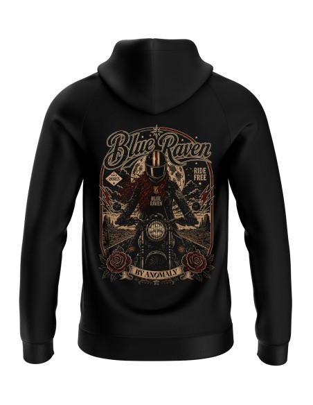 Sweat Biker Blue Raven Moto Vintage