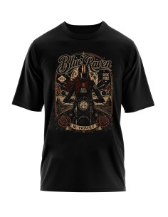 t-shirt biker Blue Raven Moto Vintage