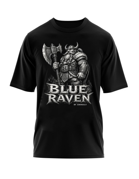 T-shirt Blue Raven Guerrier Nain Brise-Fer Blue Raven By Anomaly