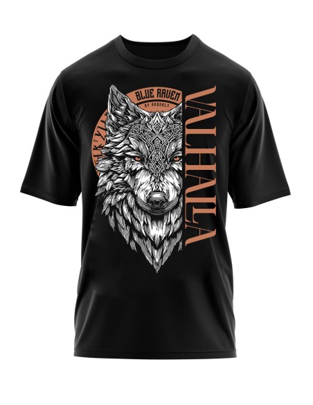 T-shirt viking Blue Raven Sköll