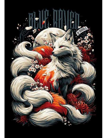 Détail du visuel sweat manga japon kitsune Détail du visuel sweat manga japon kitsune