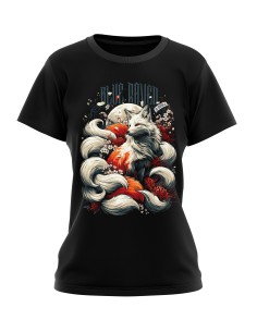 T-shirt Japon Femme Blue Raven Kitsune