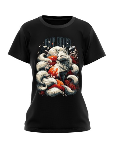 T-shirt Japon Femme Blue Raven Kitsune Blue Raven By Anomaly