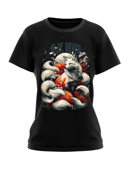 T-shirt Japon Femme Blue Raven Kitsune Blue Raven By Anomaly