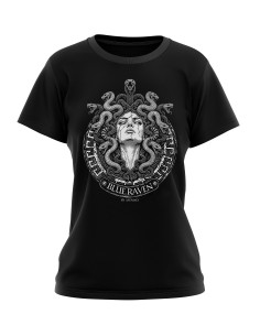 T-shirt Femme Mythologie Blue Raven Médusa