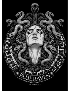 T-shirt Mythologie Blue Raven Médusa Navy Blue 2