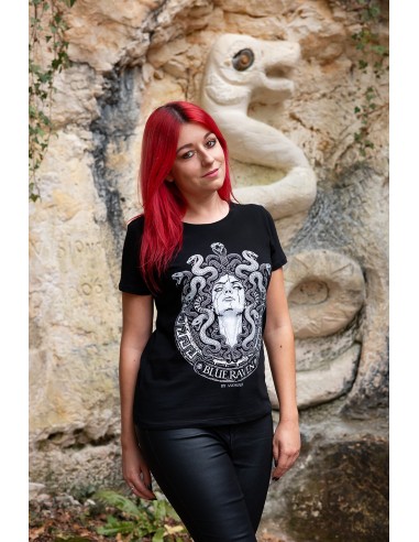 T-shirt Femme Mythologie Blue Raven Médusa Blue Raven By Anomaly
