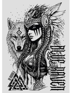 T-shirt Viking Daughter of Valhalla Blanc 2