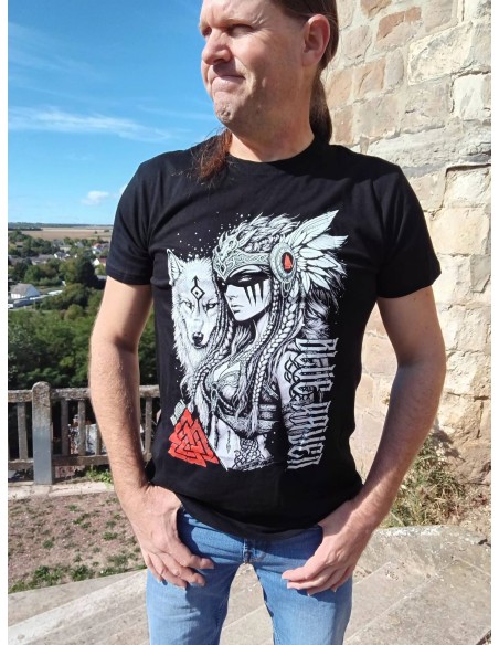 T-shirt Viking Daughter of Valhalla Blue Raven By Anomaly