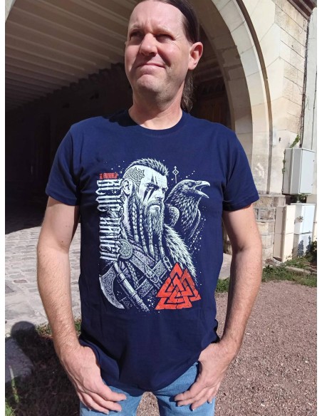 T-shirt Viking Son of Valhalla Navy Blue Blue Raven By Anomaly T-shirt Viking Son of Valhalla Navy Blue Blue Raven By Anomaly