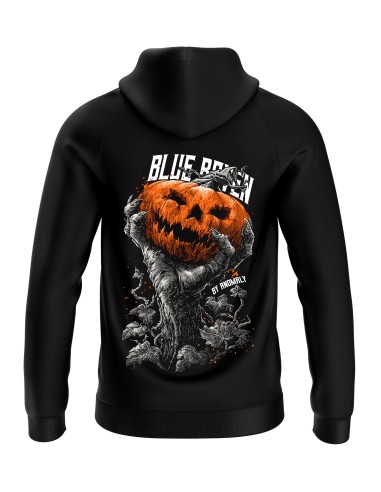 Sweat Halloween Scary Pumpkin Blue Raven By Anomaly