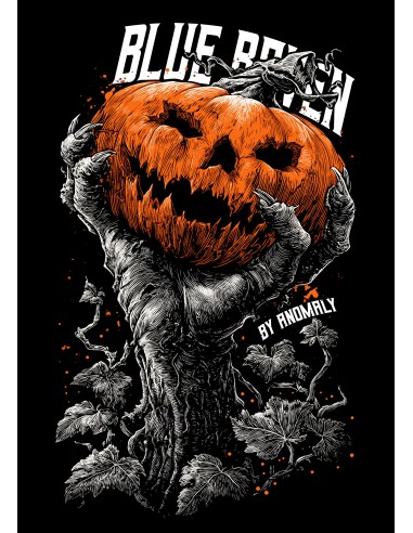 T-shirt Halloween Blue Raven
