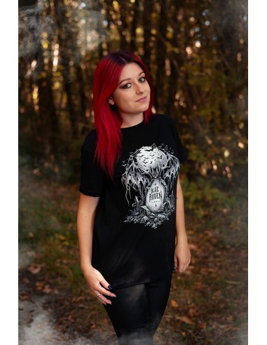 T-shirt Gothique Night Creature Blue Raven By Anomaly