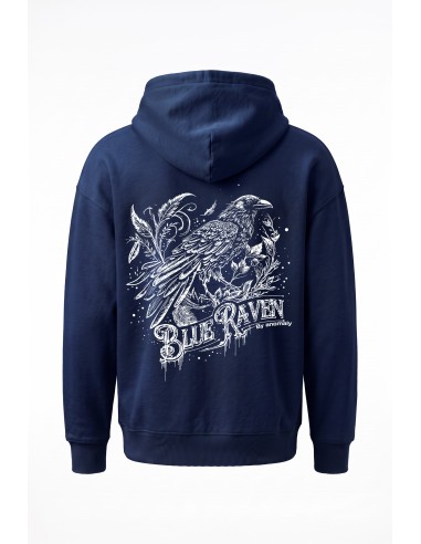 Sweat Gothique Corbeau Bleu Blue Raven By Anomaly