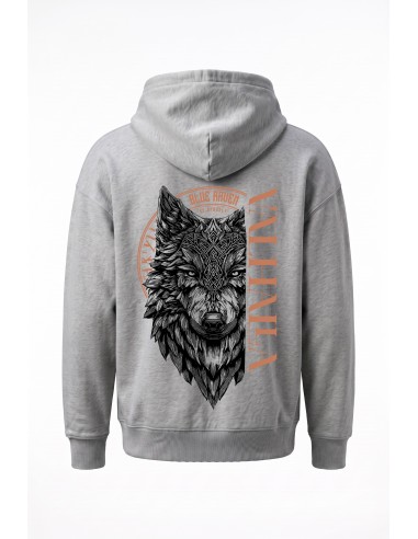 Sweat Viking Loup Sköll Gris Blue Raven By Anomaly