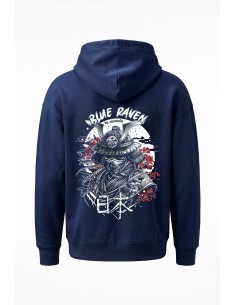 Sweat Japon Samouraï Navy Blue