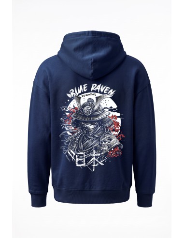 Sweat Japon Samouraï Navy Blue Blue Raven By Anomaly